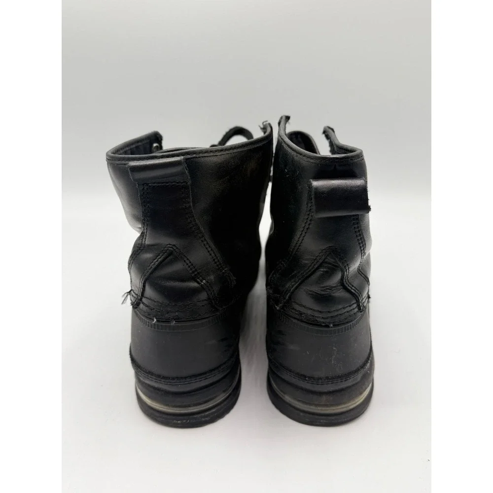 Gourmet The 21 Duck Boot Black Leather Mens Size 12 No Box